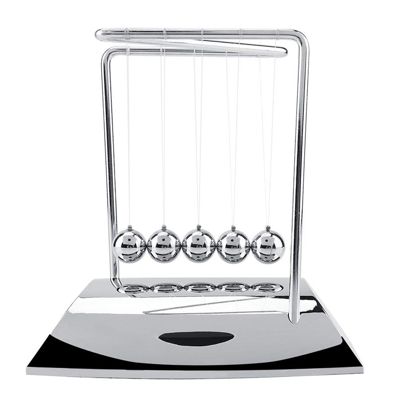 Pendule de Newton Acier Chromé - Objet Scientifique - Science Labs