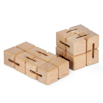 Cube de l'Infini en Bois - Objet Anti Stress - Science Labs