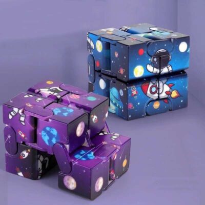 Cube Infini 3D Astronaute - Objet Anti Stress - Science Labs