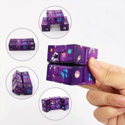 Cube Infini 3D Astronaute - Objet Anti Stress - Science Labs