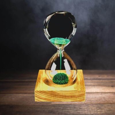 Déco Moderne Sablier Magnétique - Objet Scientifique - Science Labs