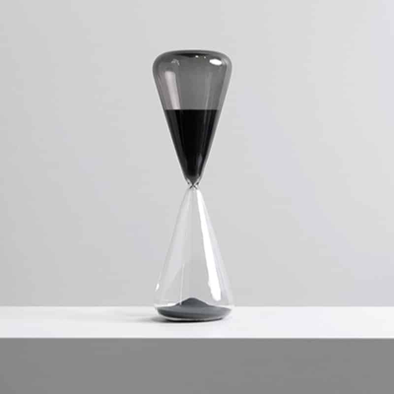 Grand Sablier Noir - Objet Scientifique - Science Labs