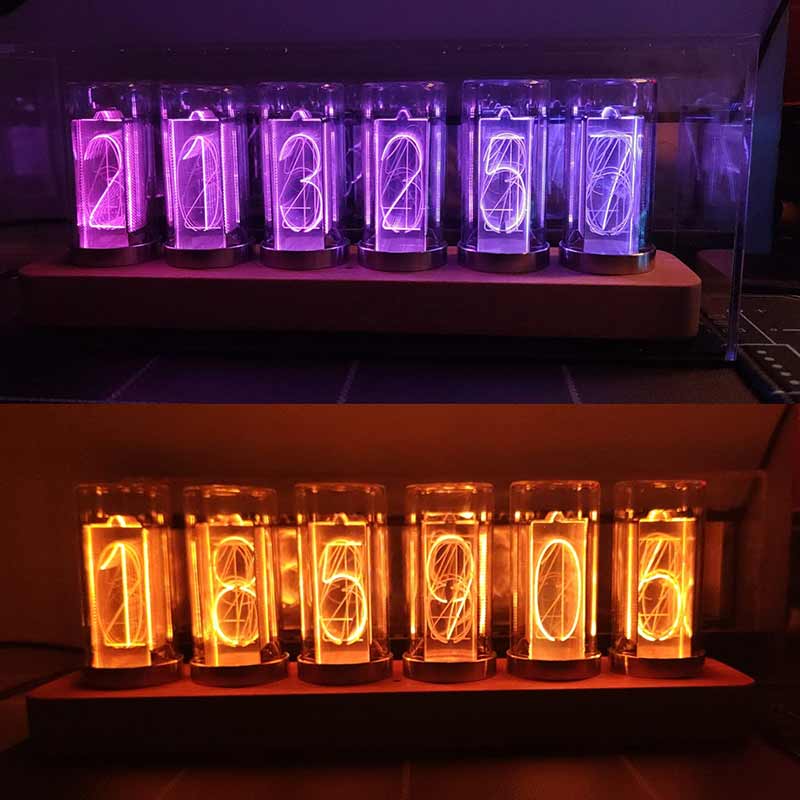 Horloge à Tube Lumineux Nixie - Objet Scientifique - Science Labs