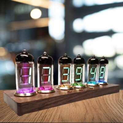 Nixie Bulb Clock, Nixie-Uhr in Glühlampenform