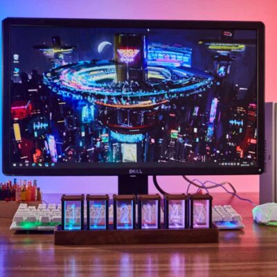 Horloge Lampe Tube Nixie Led - Objet Scientifique - Science Labs