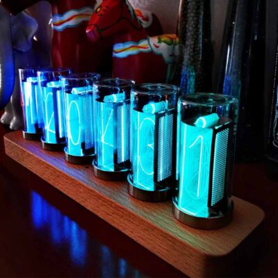 Horloge Tube Verre Lumineux Nixie - Objet Scientifique - Science Labs