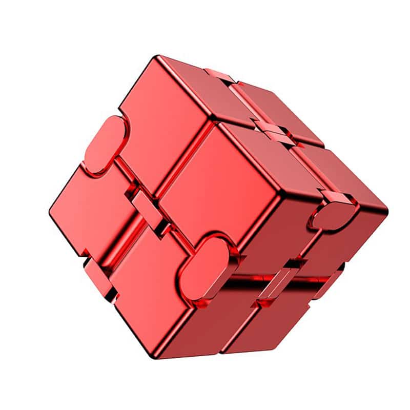 Infinity Cube Métal - Objet Anti Stress - Science Labs