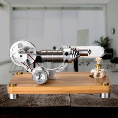 Stirlingmotor Holz, Stirlingmotor auf Holz