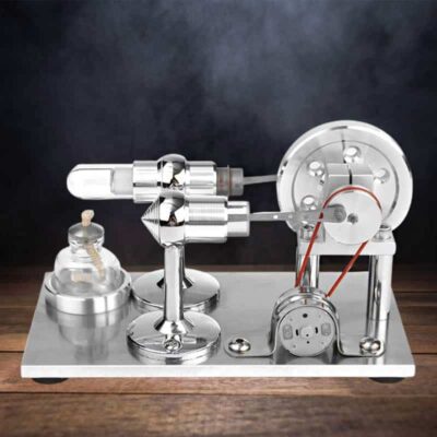 Alpha Stirlingmotor Generator, Stirling-Stromgenerator