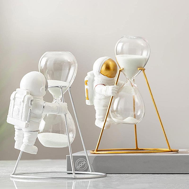 Petit Sablier Décoratif Astronaute - Objet Scientifique - Science Labs