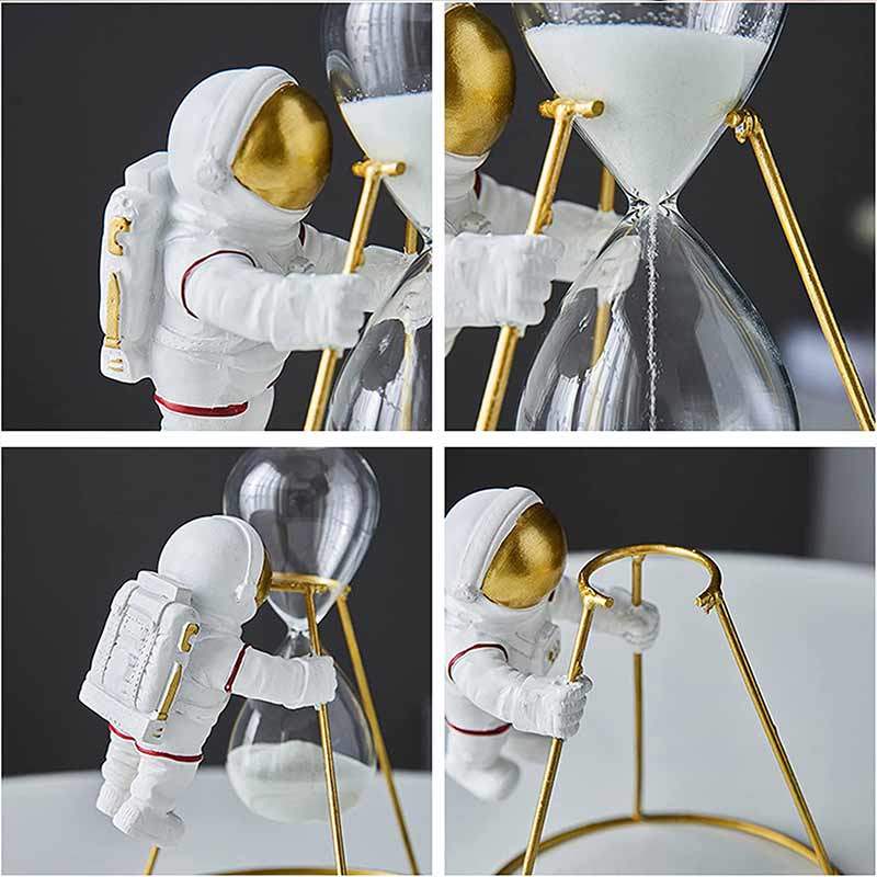 Petit Sablier Décoratif Astronaute - Objet Scientifique - Science Labs
