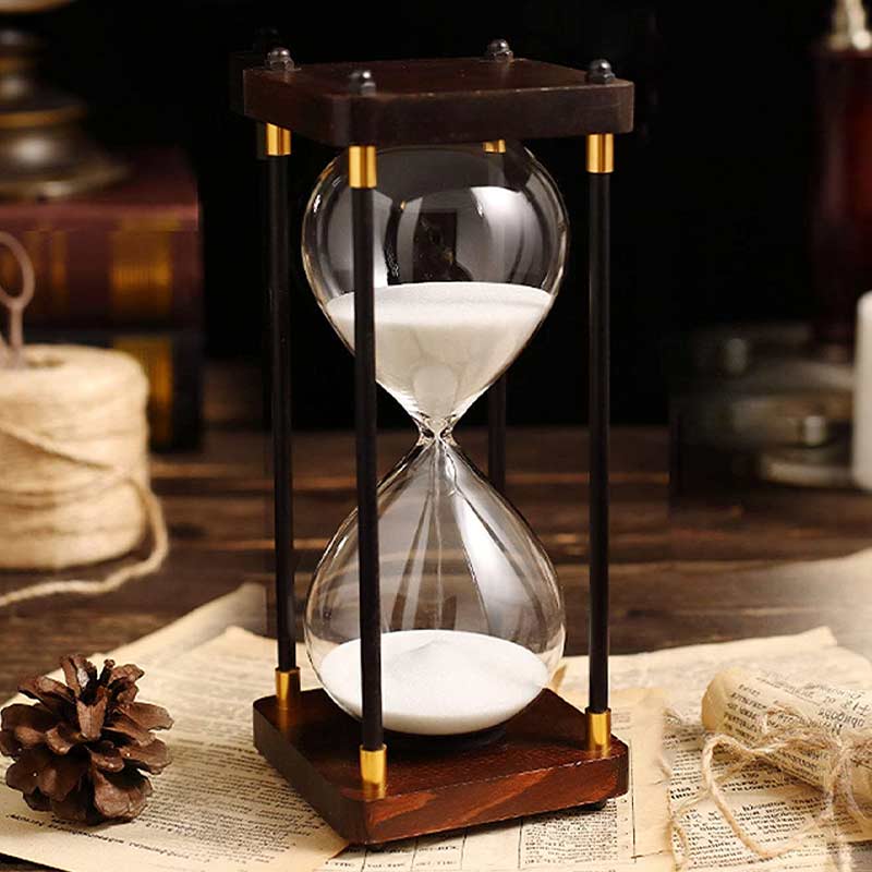 Sablier Bois 60 min - Objet Scientifique - Science Labs