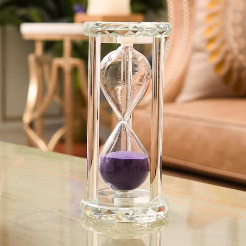 Sablier en Verre de Cristal - Objet Scientifique - Science Labs