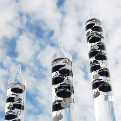 Thermomètre de Galilée 7 Boules Noires - Objet Scientifique - Science Labs