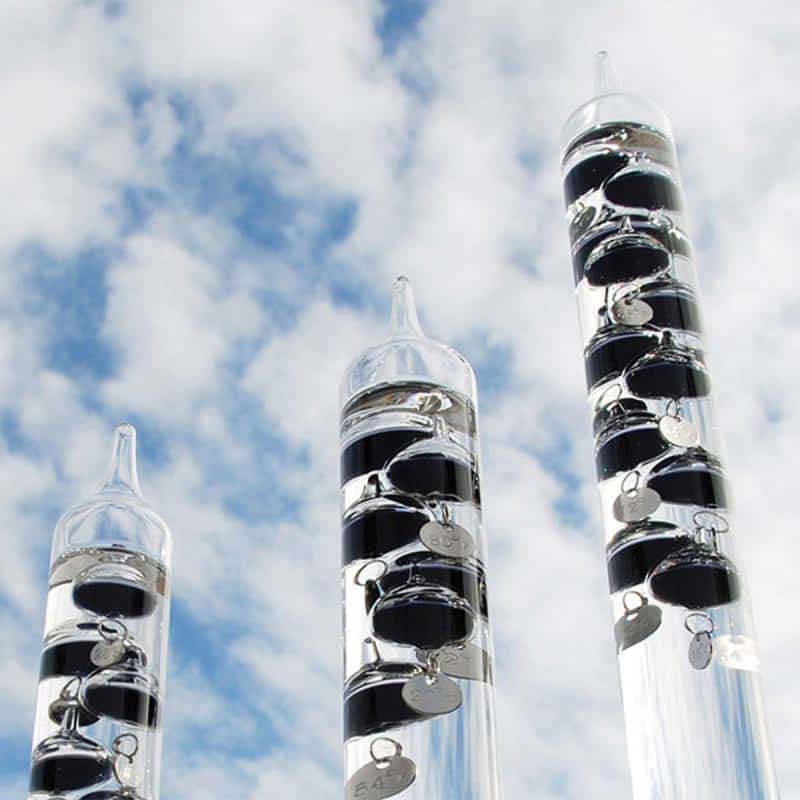 Thermomètre de Galilée 7 Boules Noires - Objet Scientifique - Science Labs