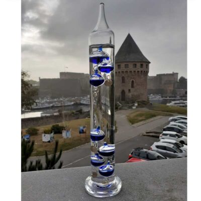 Thermomètre de Galilée Bleu - Objet Scientifique - Science Labs