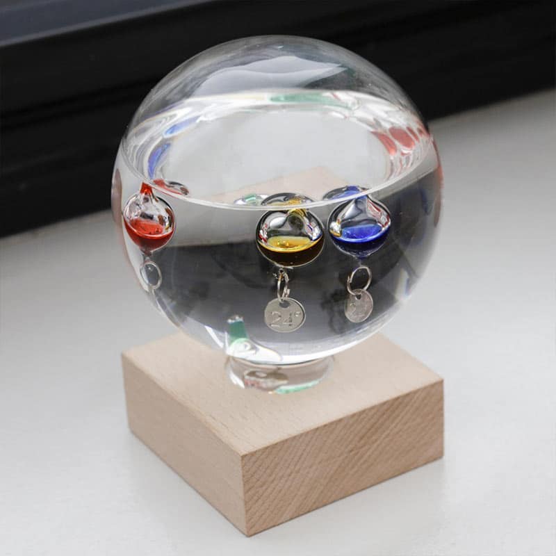 Thermomètre de Galilée Rond - Objet Scientifique - Science Labs