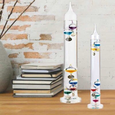 Galileo Glasthermometer, Gläsernes Galileo Thermometer