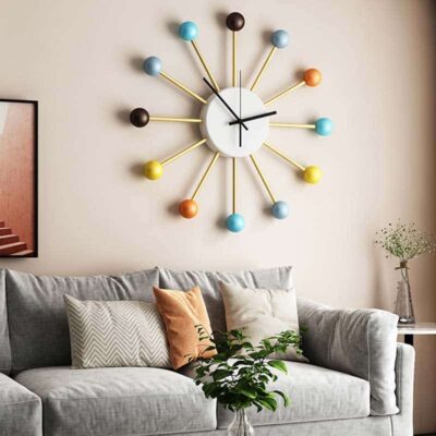 Horloge Atome - Horloge Murale Originale - Deco Scientifique