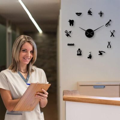 Horloge Dentiste - Horloge Murale Originale - Deco Scientifique