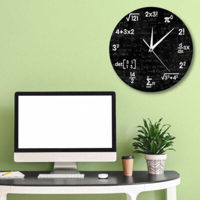 Horloge Formules Mathématiques - Horloge Murale Originale - Deco Scientifique