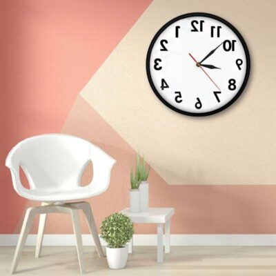Reverse Wall Clock, Umgekehrte Wanduhr