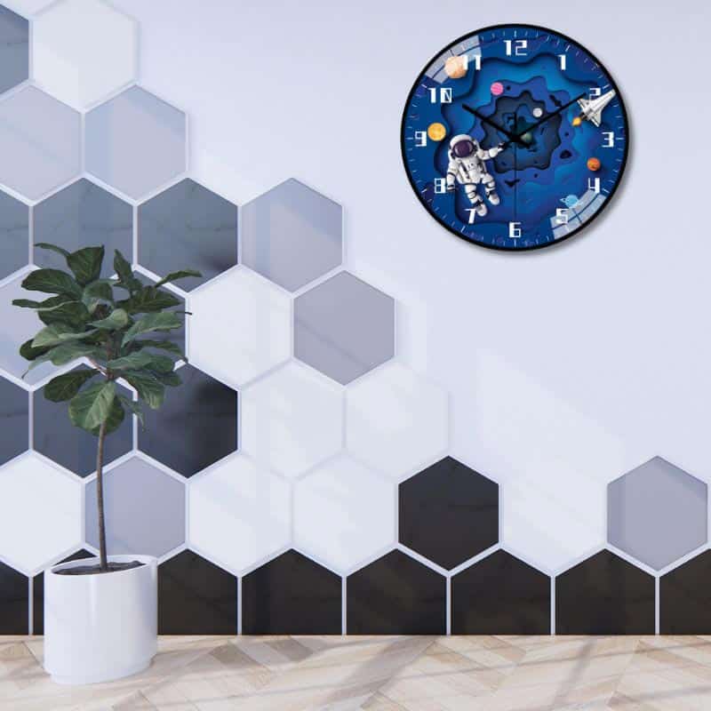 Horloge Murale Espace - Horloge Murale Originale - Deco Scientifique