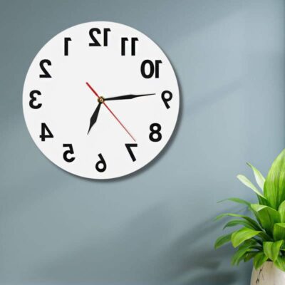 Horloge Murale Inversée - Horloge Murale Originale - Deco Scientifique