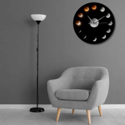 Horloge Murale Lune - Horloge Murale Originale - Deco Scientifique