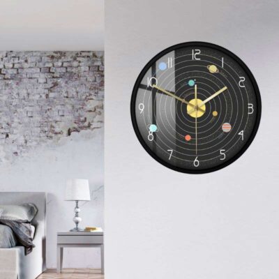 Horloge Système Solaire - Horloge Murale Originale - Deco Scientifique