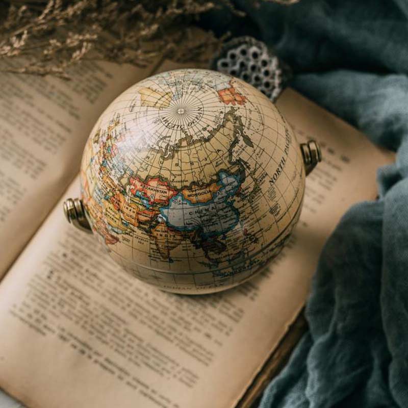 Mini Globe Terrestre Ancien - Globe Terrestre Déco - Science Labs