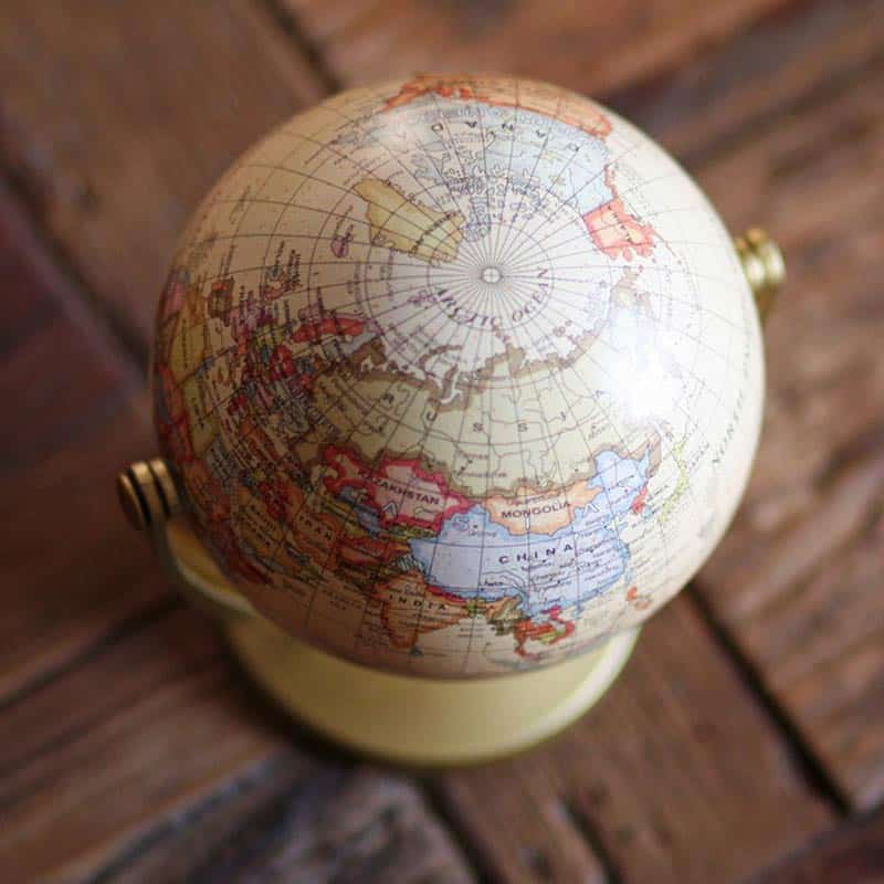 Petit Globe Terrestre Ancien - Globe Terrestre Déco - Science Labs