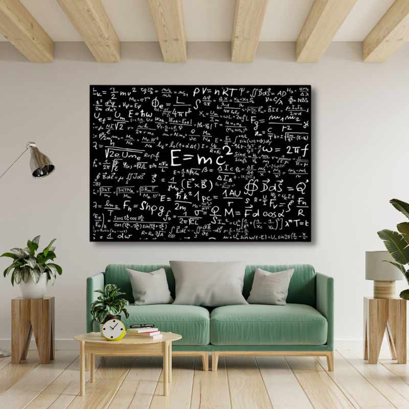 Math Equation Poster E=mc2, Mathe-Gleichung Poster