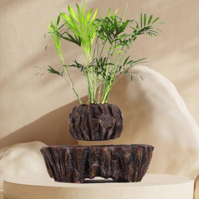 IncRotible Rock Style Flower Pot, Schwebender Blumentopf in Felsenoptik