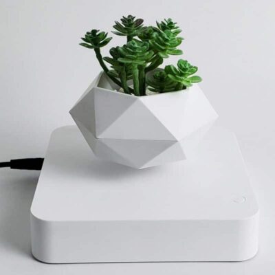 Vase Flottant Magnétique - Pot de Fleur en Lévitation - Science Labs