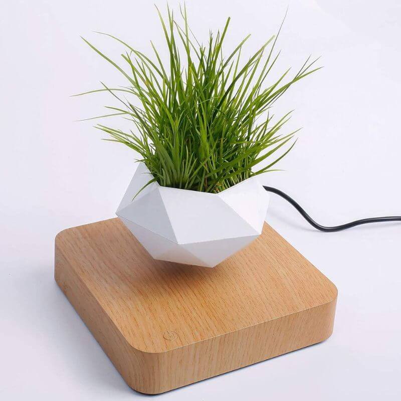 Vase Lévitation Magnétique - Pot de Fleur en Lévitation - Science Labs