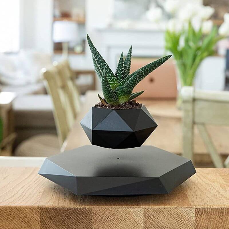 Vase lévitation magnétique - Pot de Fleur en Lévitation - Science Labs