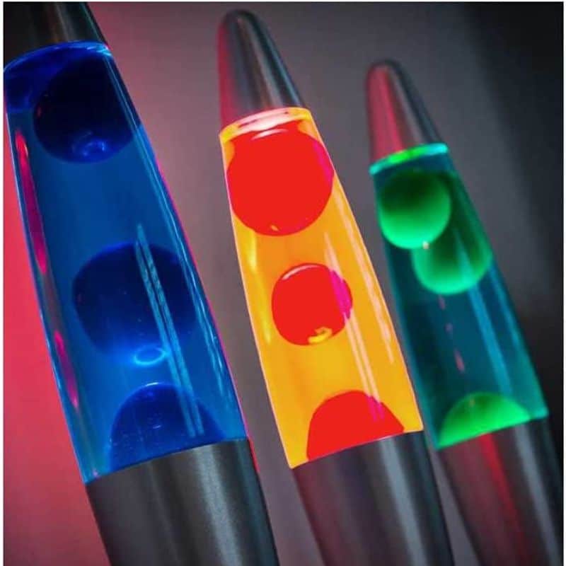 lampe à lave bleue - lampe scientifique - deco scientifique