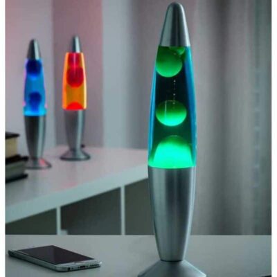 lampe à lave bleue - lampe scientifique - deco scientifique