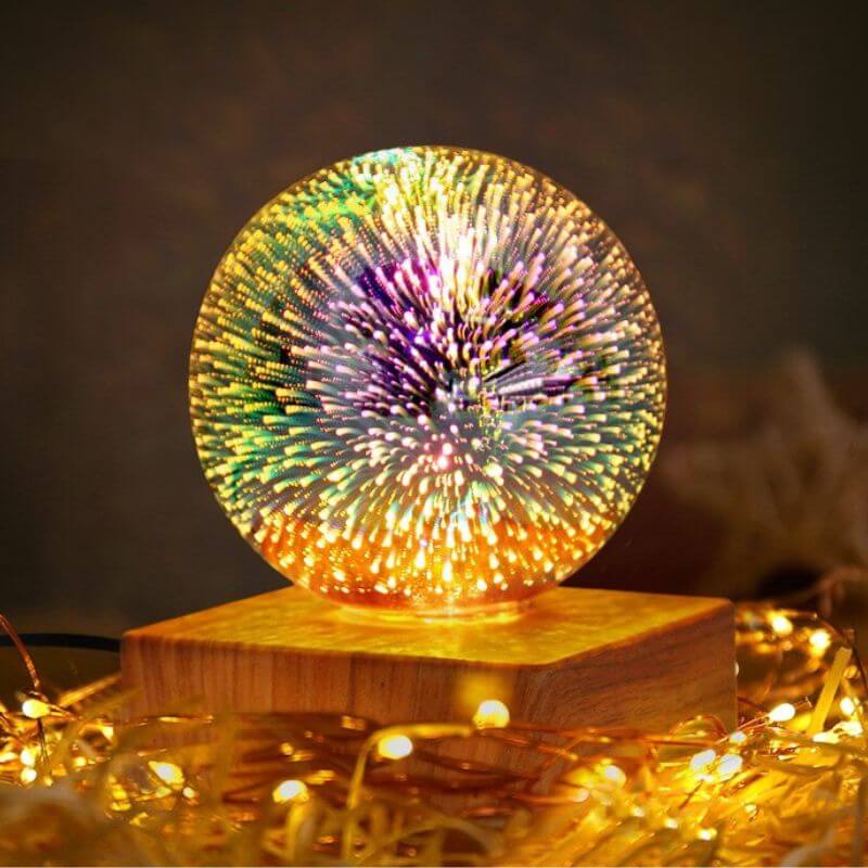 Lampe à poser originale feux d'artifice - lampe originale à poser - deco scientifique