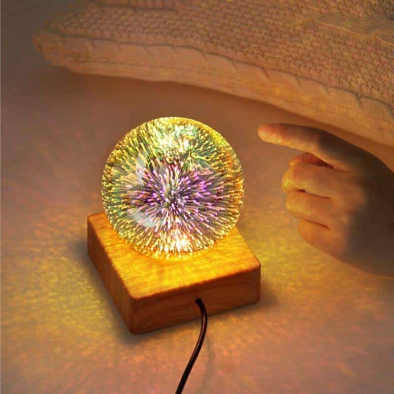 Lampe à poser originale feux d'artifice - lampe originale à poser - deco scientifique