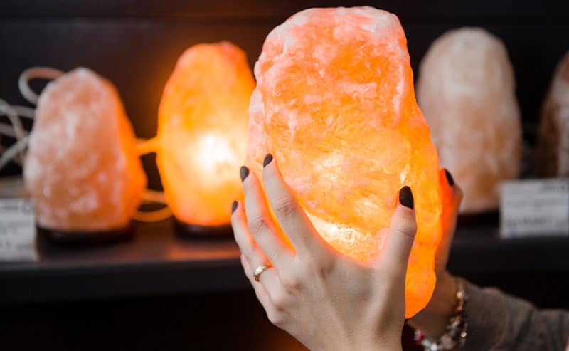 Lampe Pierre de Sel de l'Himalaya Collection