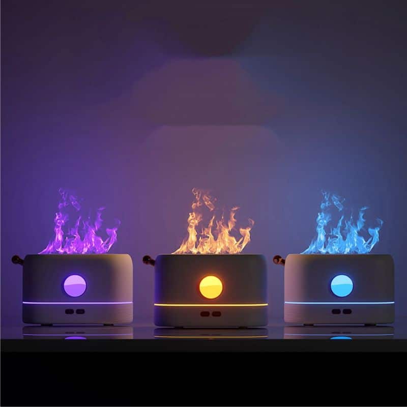 Lampe Effet Flamme - lampe originale à poser - deco scientifique