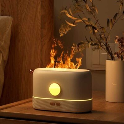 Lampe Effet Flamme - lampe originale à poser - deco scientifique