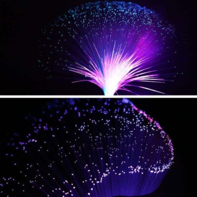 Lampe Fibre Optique - lampe originale à poser - deco scientifique
