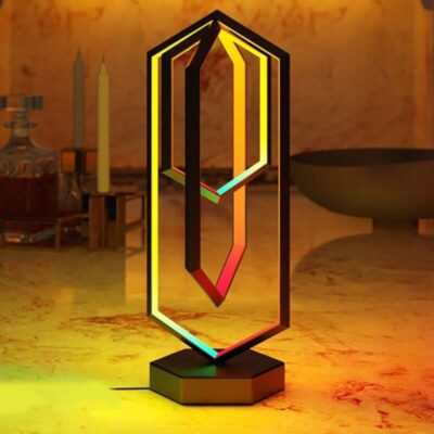 Lampe géométrique Polygone - lampe originale à poser - deco scientifique