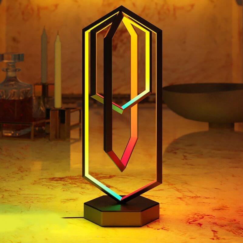 Lampe géométrique Polygone - lampe originale à poser - deco scientifique