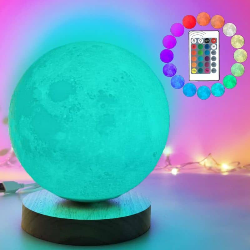 Lampe Lune 3D - lampe espace - deco scientifique