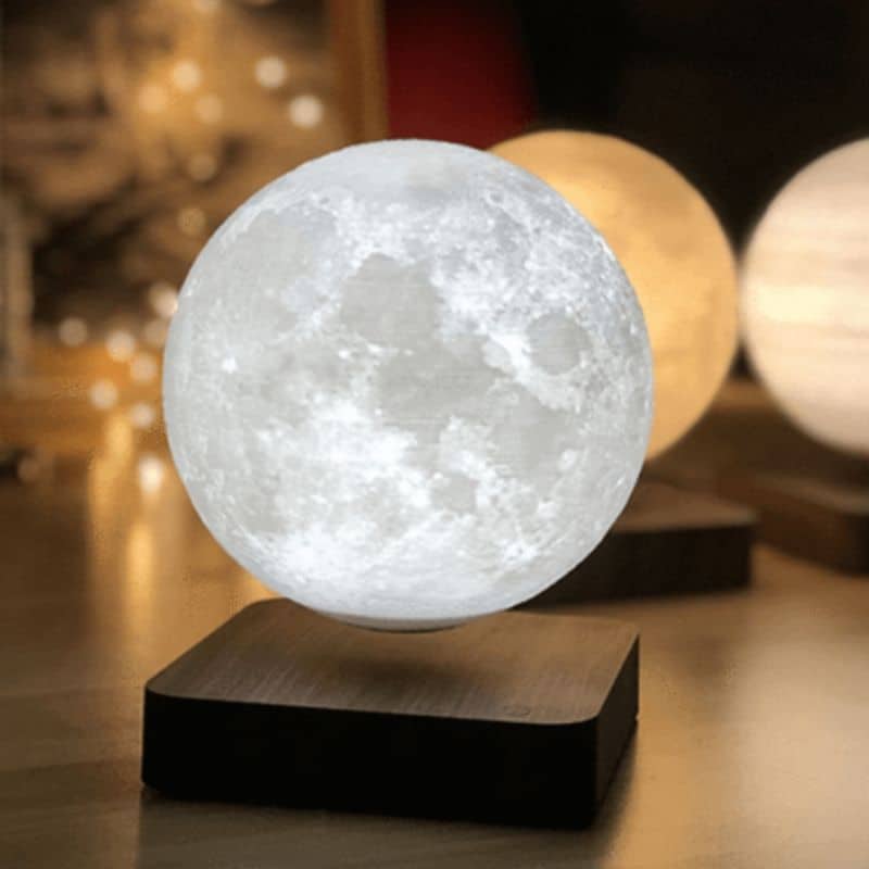 Lampe lune lévitation magnétique - lampe espace - deco scientifique