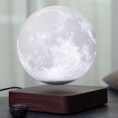 Lampe lune lévitation magnétique - lampe espace - deco scientifique